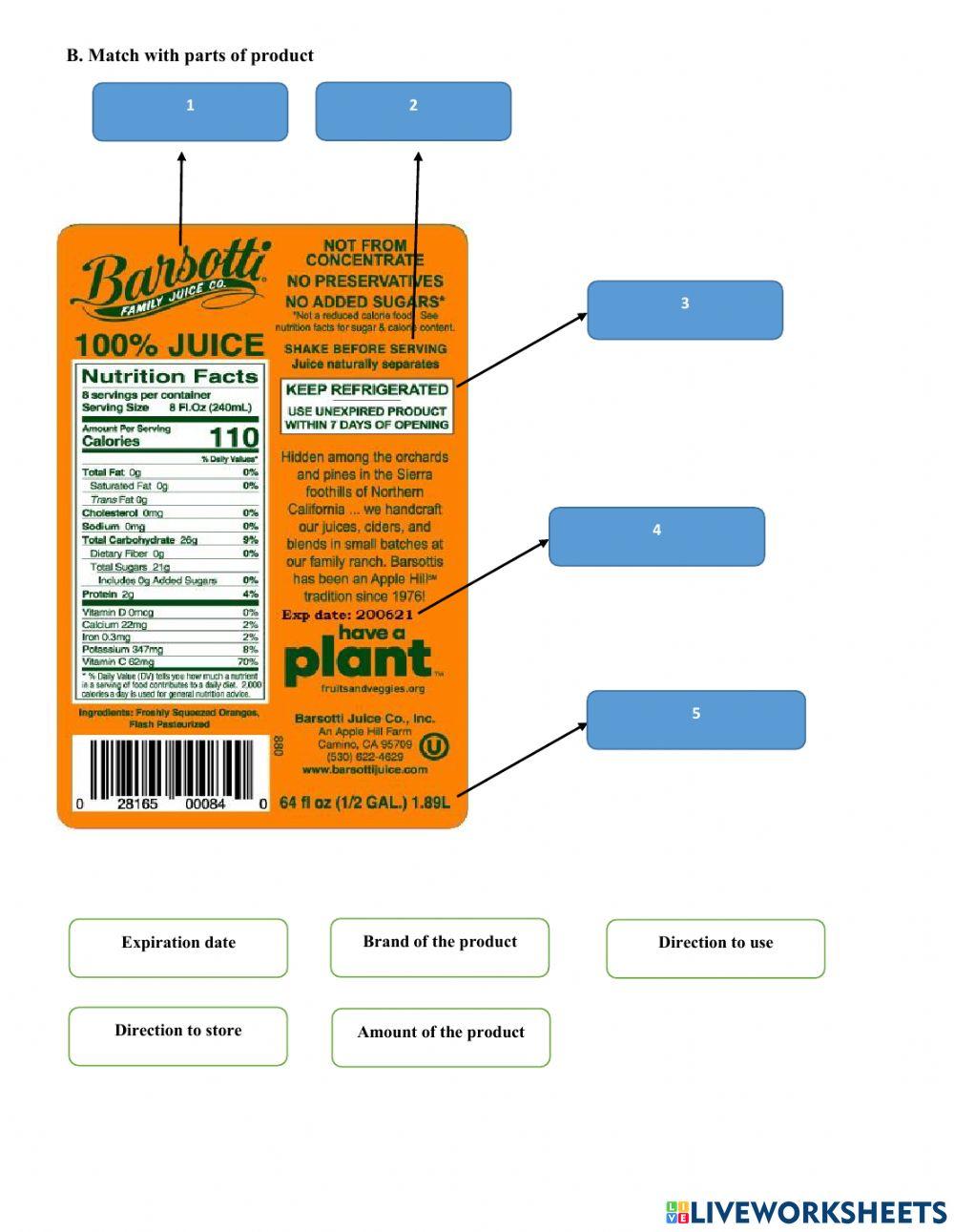 LKPD Activity 2 Food and Drug Label