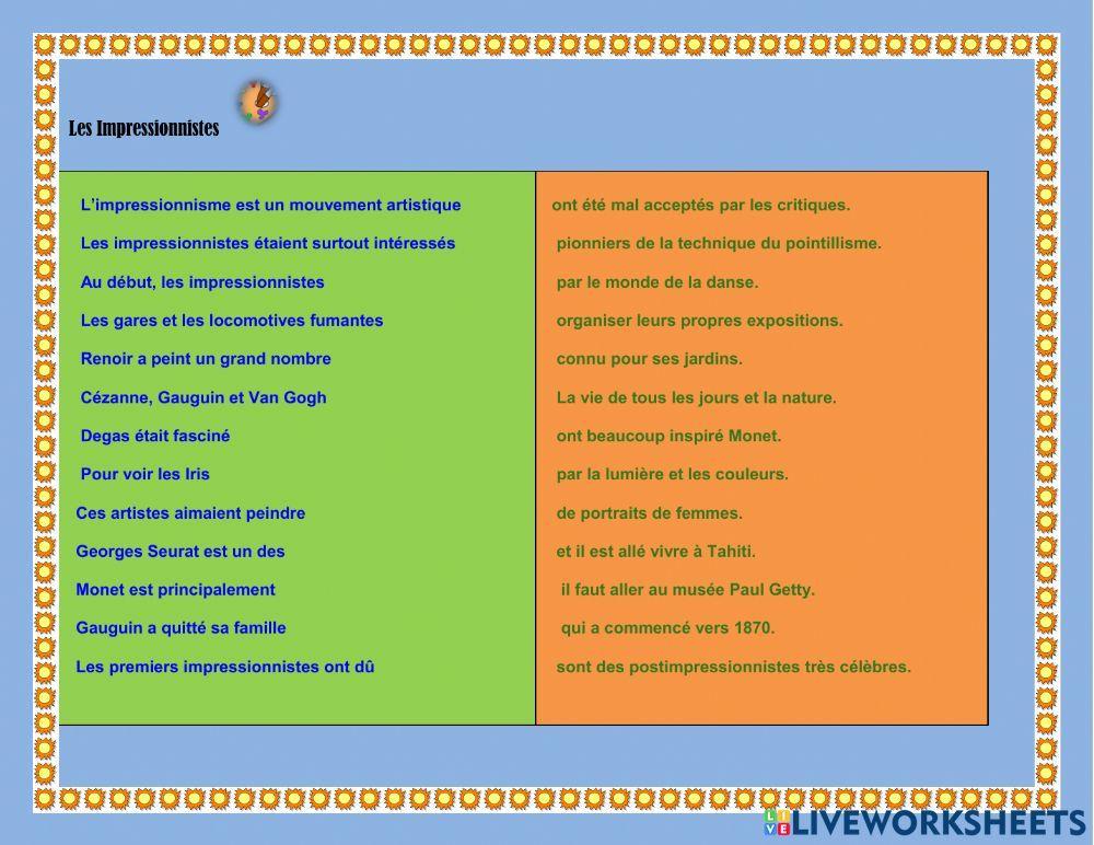 Les Impressionnistes