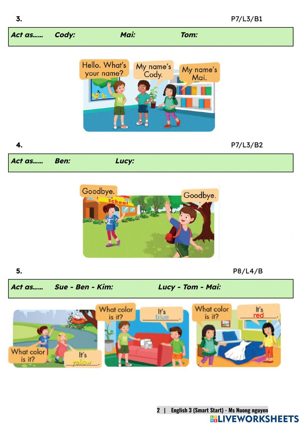 E3 (ss) U0 (speaking) Getting started