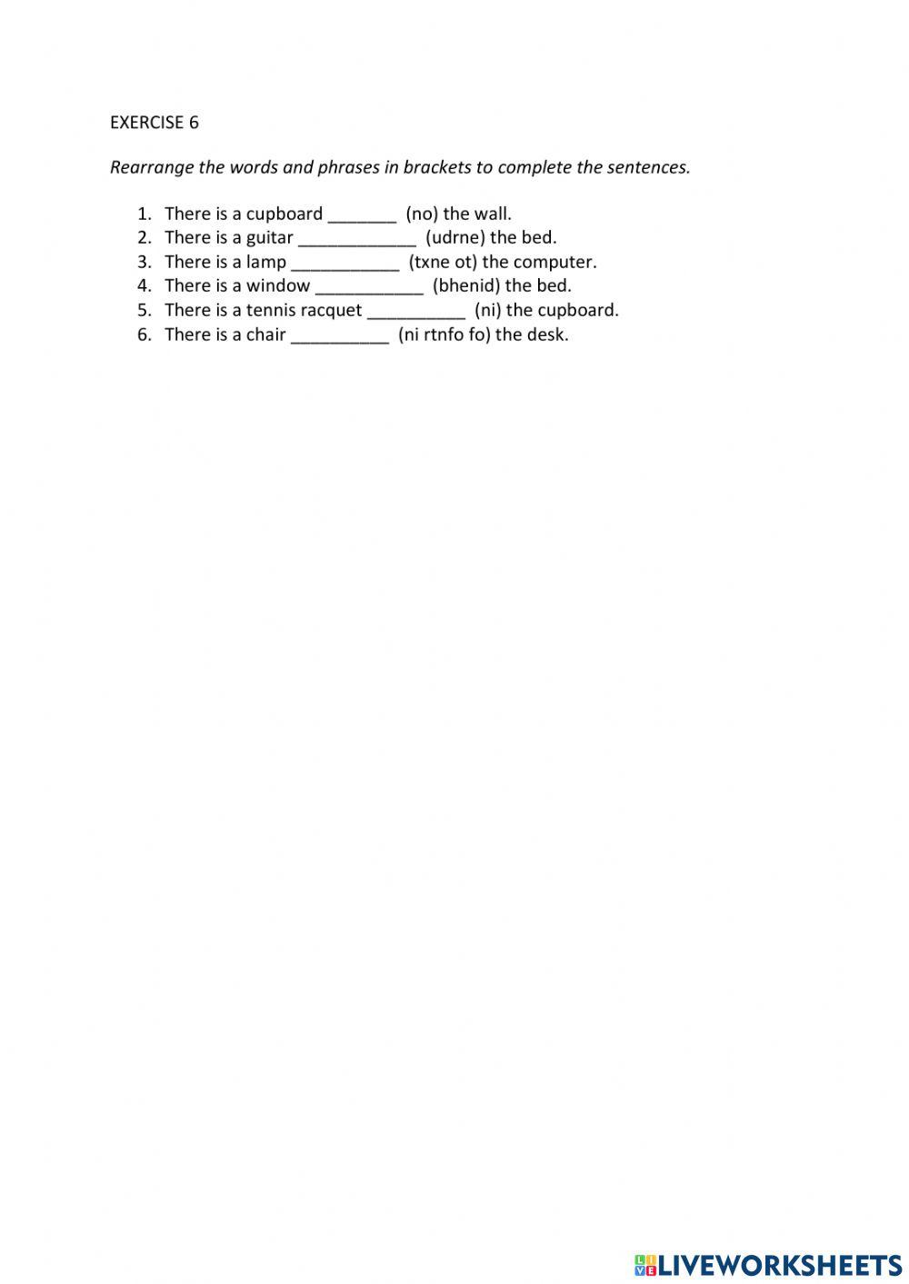 IE0, Unit 2, Reading and Writing, Exercise 6