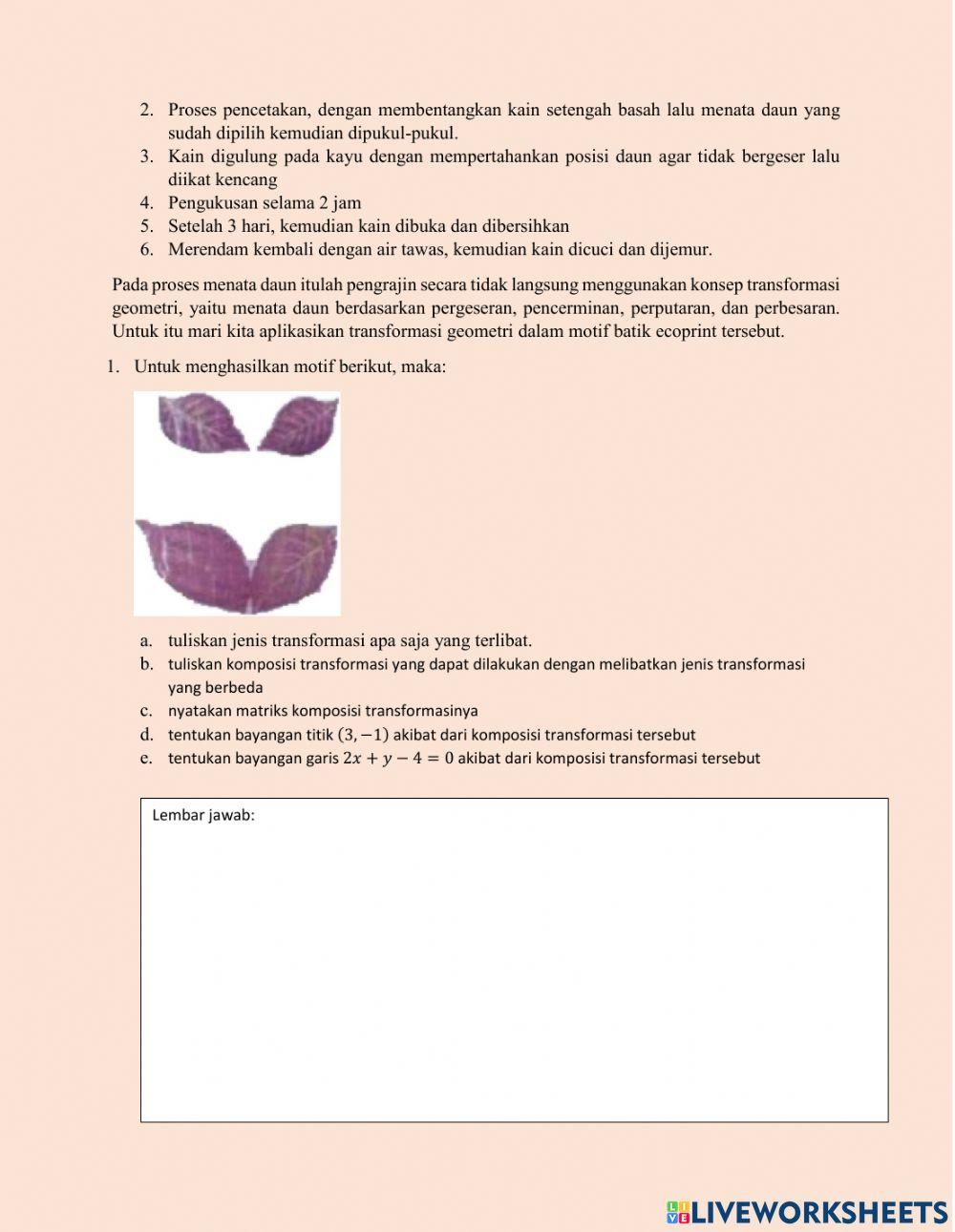 Komposisi Transformasi
