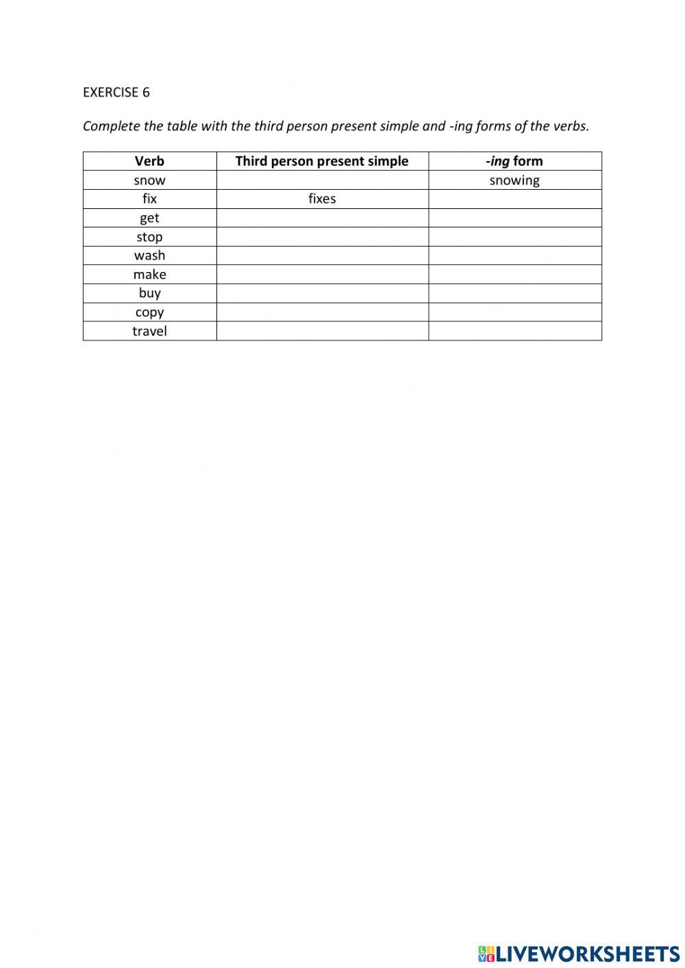 IE0, Unit 3, Grammar and Vocabulary, Exercise 6