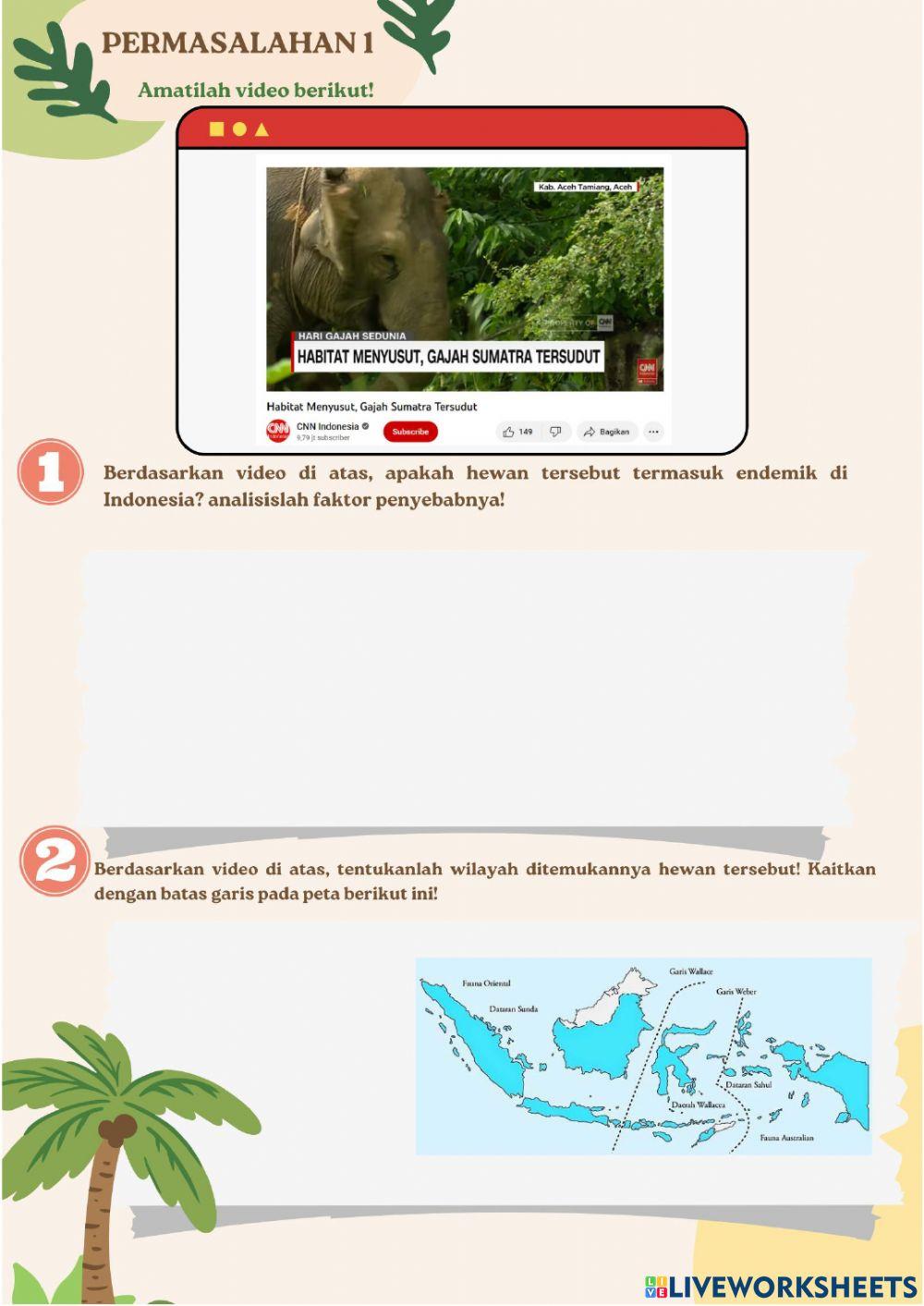 Lkpd penyebaran fauna indonesia kelas x kurikulum merdeka