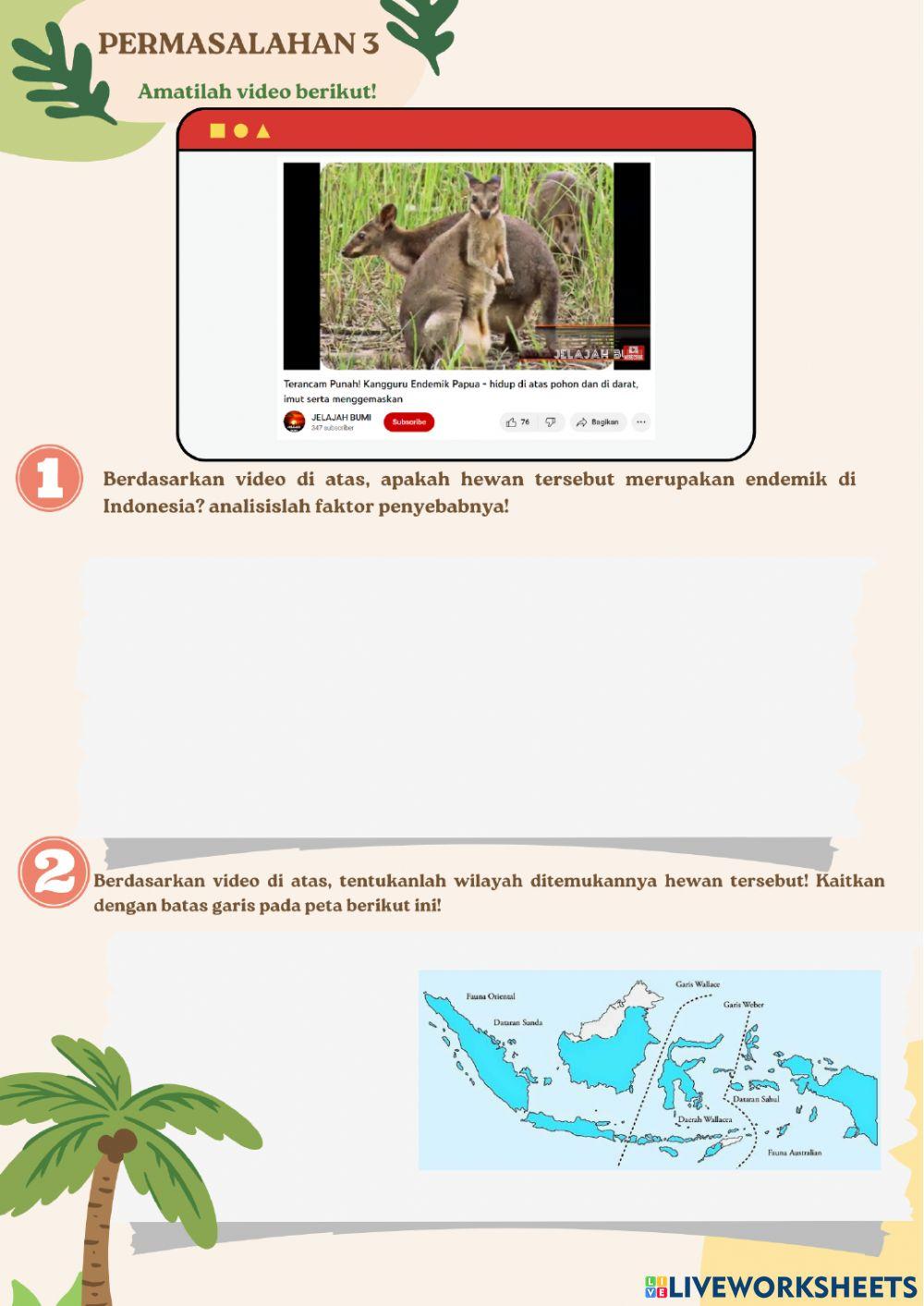Lkpd penyebaran fauna indonesia kelas x kurikulum merdeka