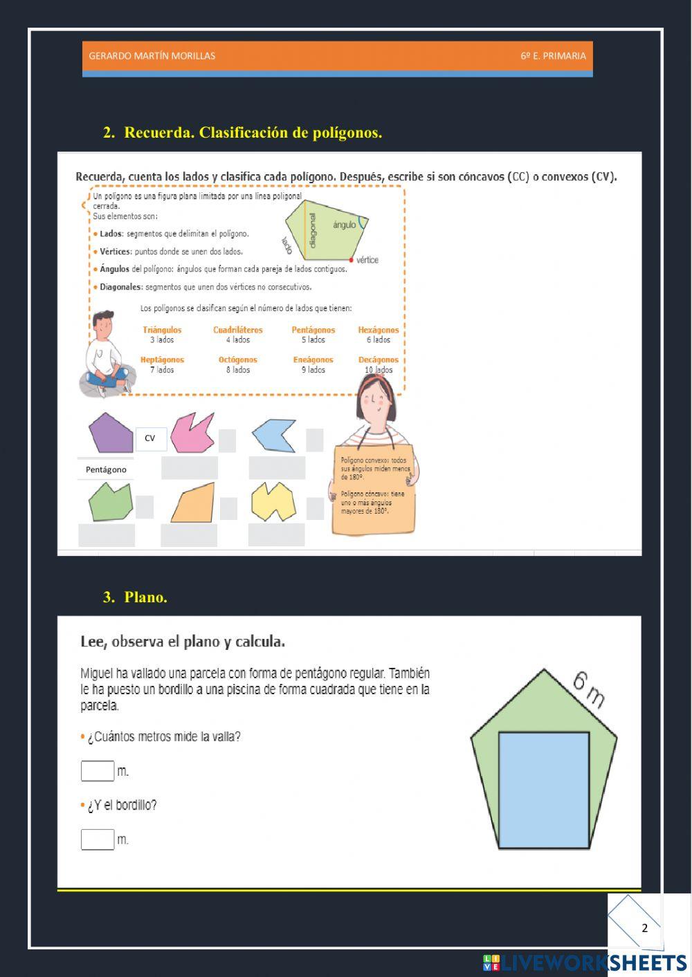 Geometría. Ficha 2. 6º.