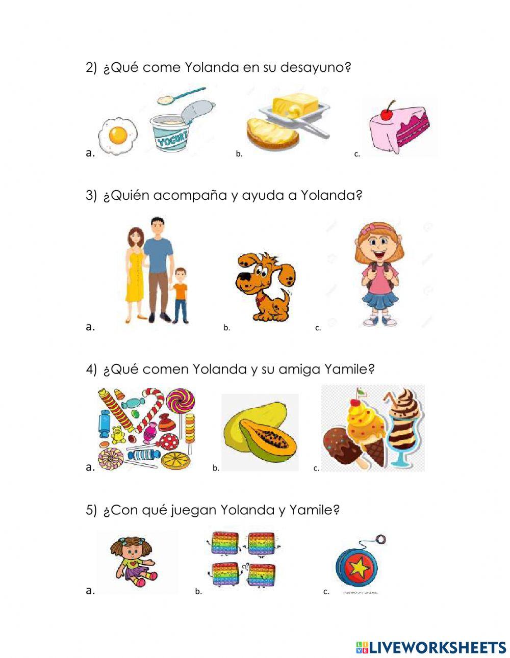 Lectura comprensiva letra y