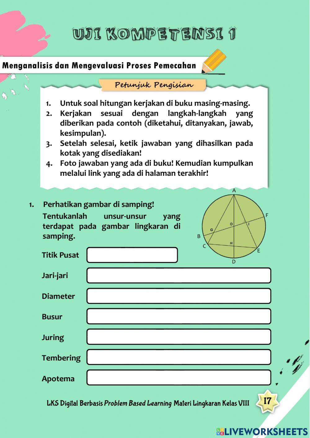 LKS Lingkaran - Uji Kompetensi 1