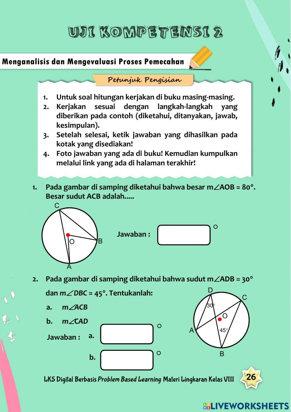 LKS Lingkaran - Uji Kompetensi 2