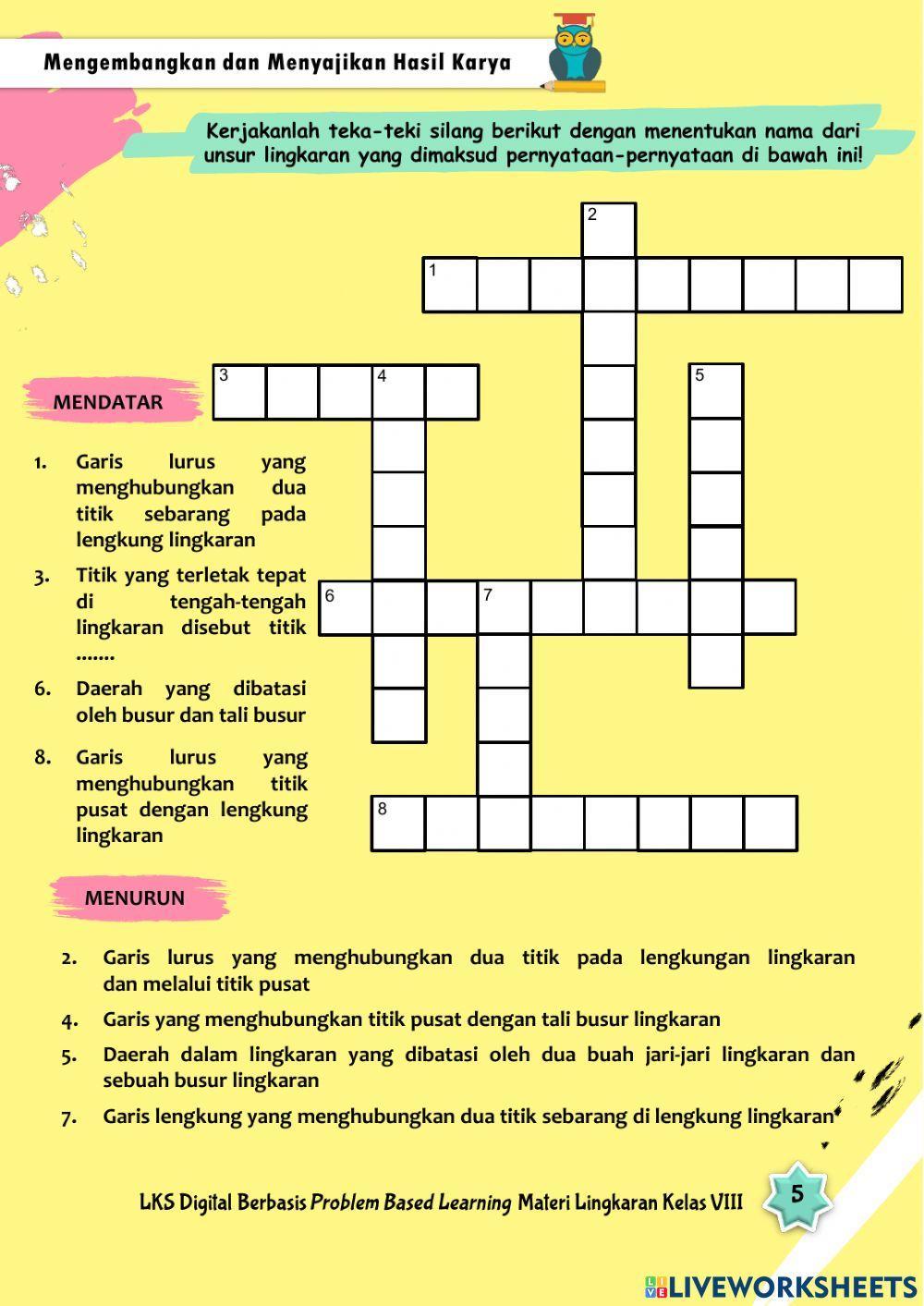 LKS Lingkaran - Unsur-unsur Lingkaran