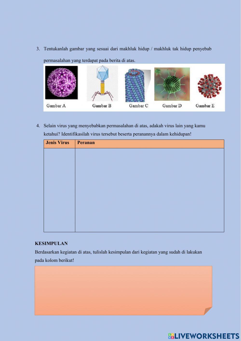 Peranan virus dalam kehidupan