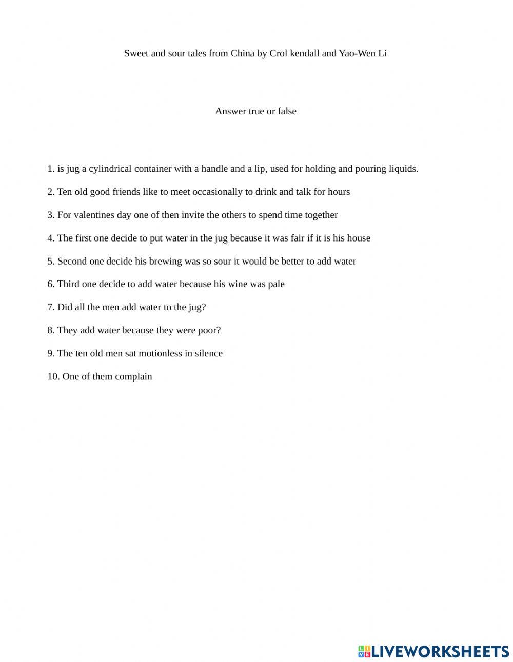 Sweet and sour tales from China by Crol kendall and Yao-Wen Li