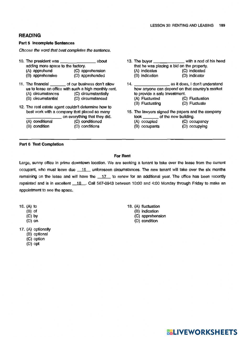 2168975 | LESSON 30. Renting & Leasing | hoanglethu1981