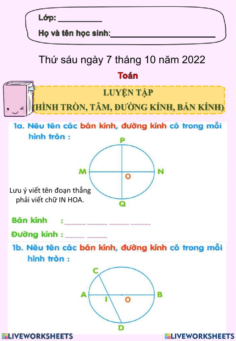 Thứ sáu ngày 7 tháng 10 năm 2022
