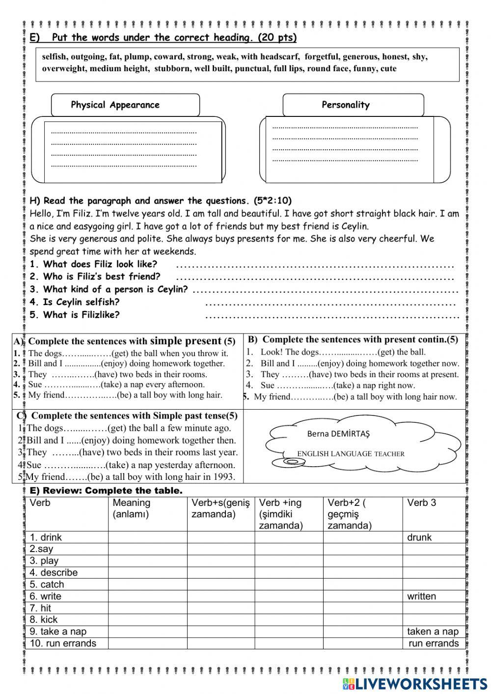 Quiz 2-7th Grade- 2022