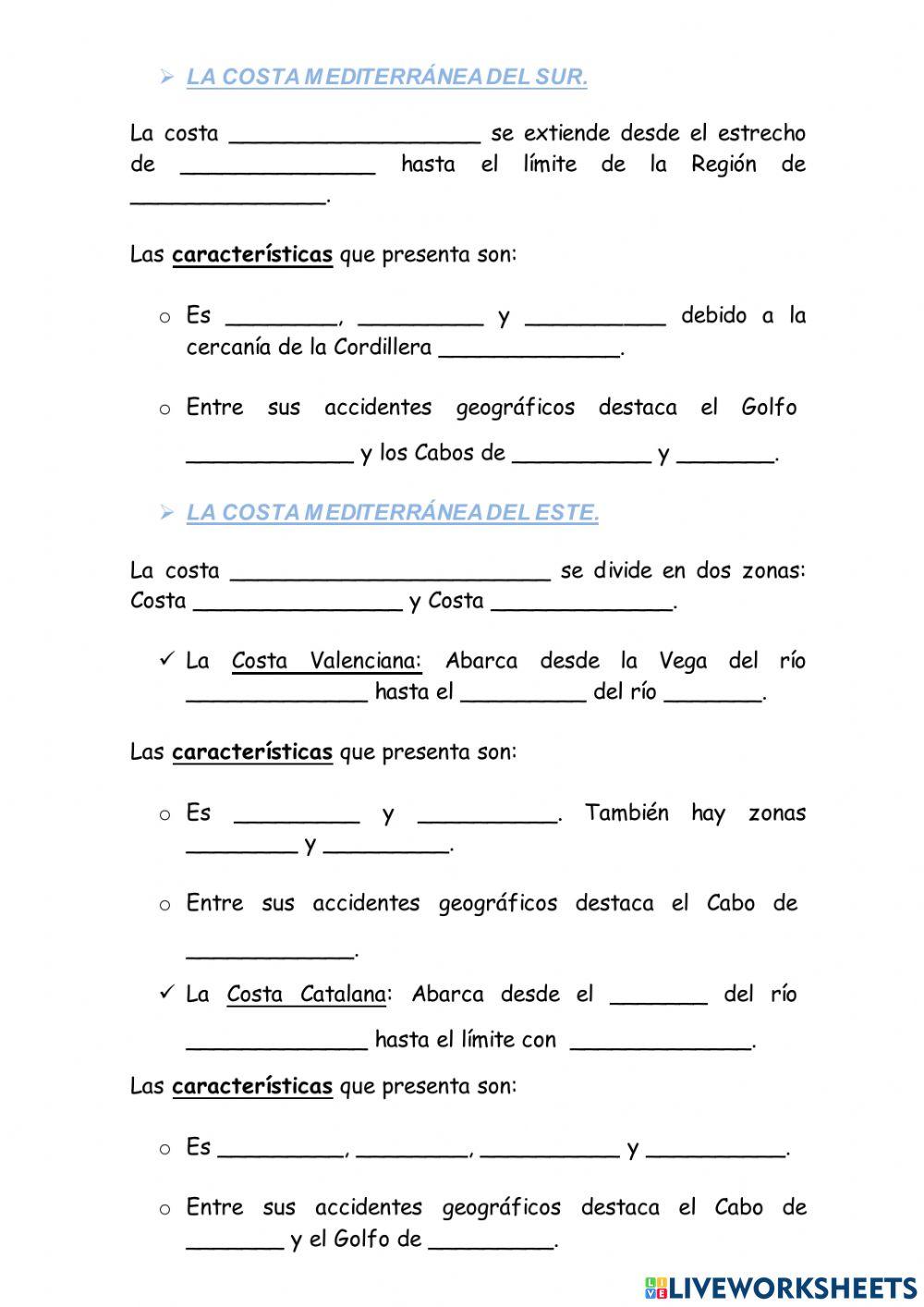 Las Costas de España