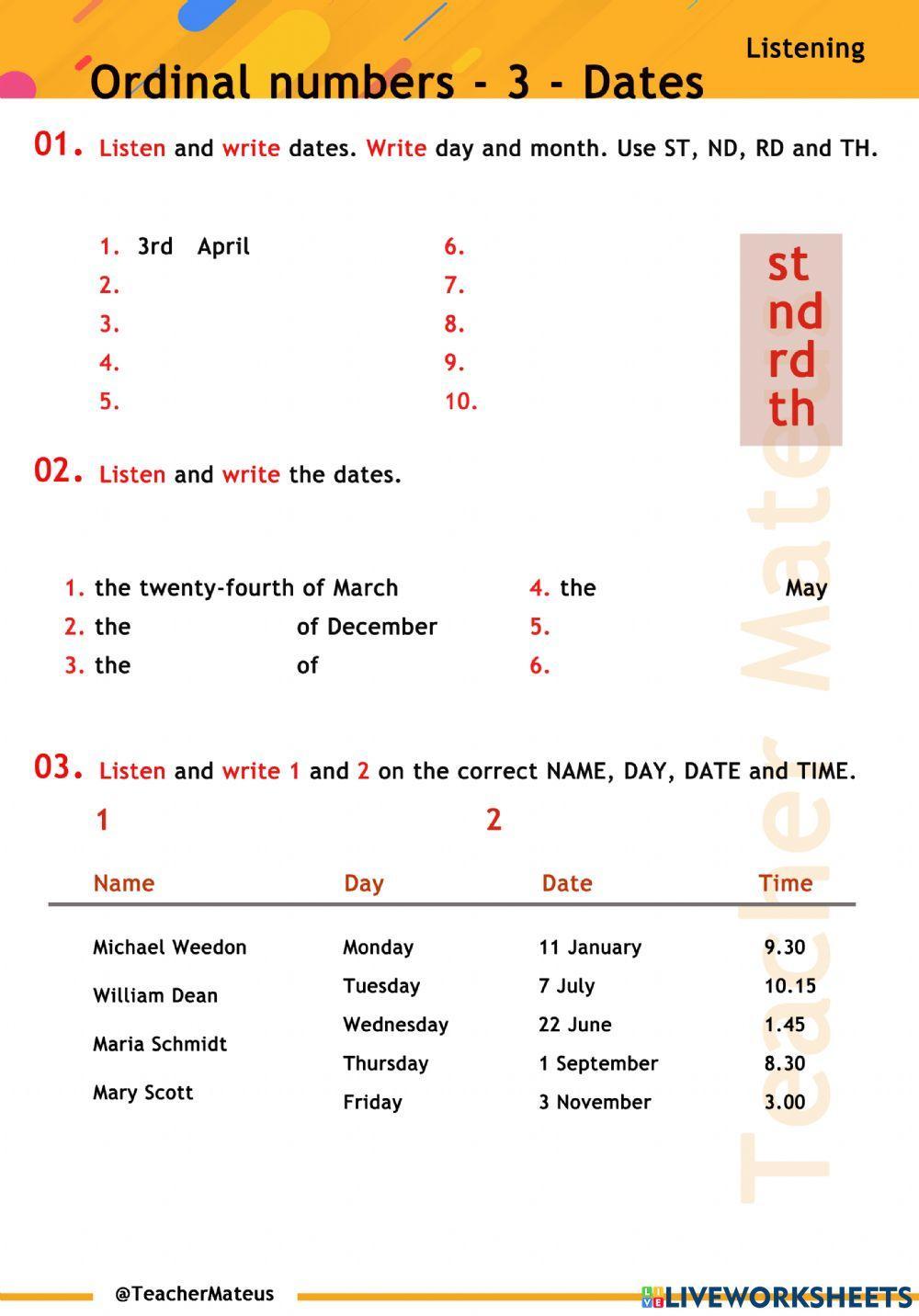 ordinal-numbers-3-dates-listening-worksheet-live-worksheets