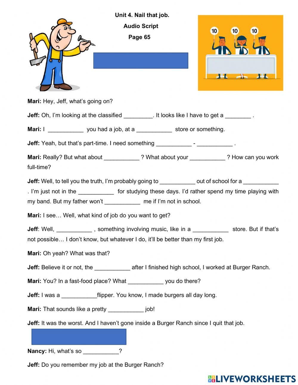 Nail that job. jobs occupations