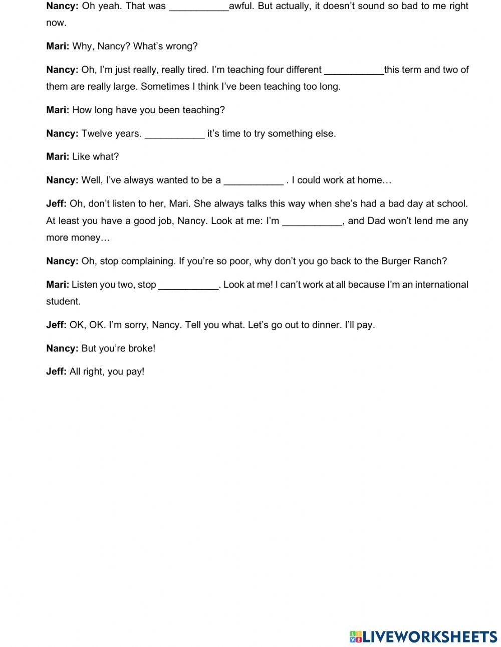 Nail that job. jobs occupations