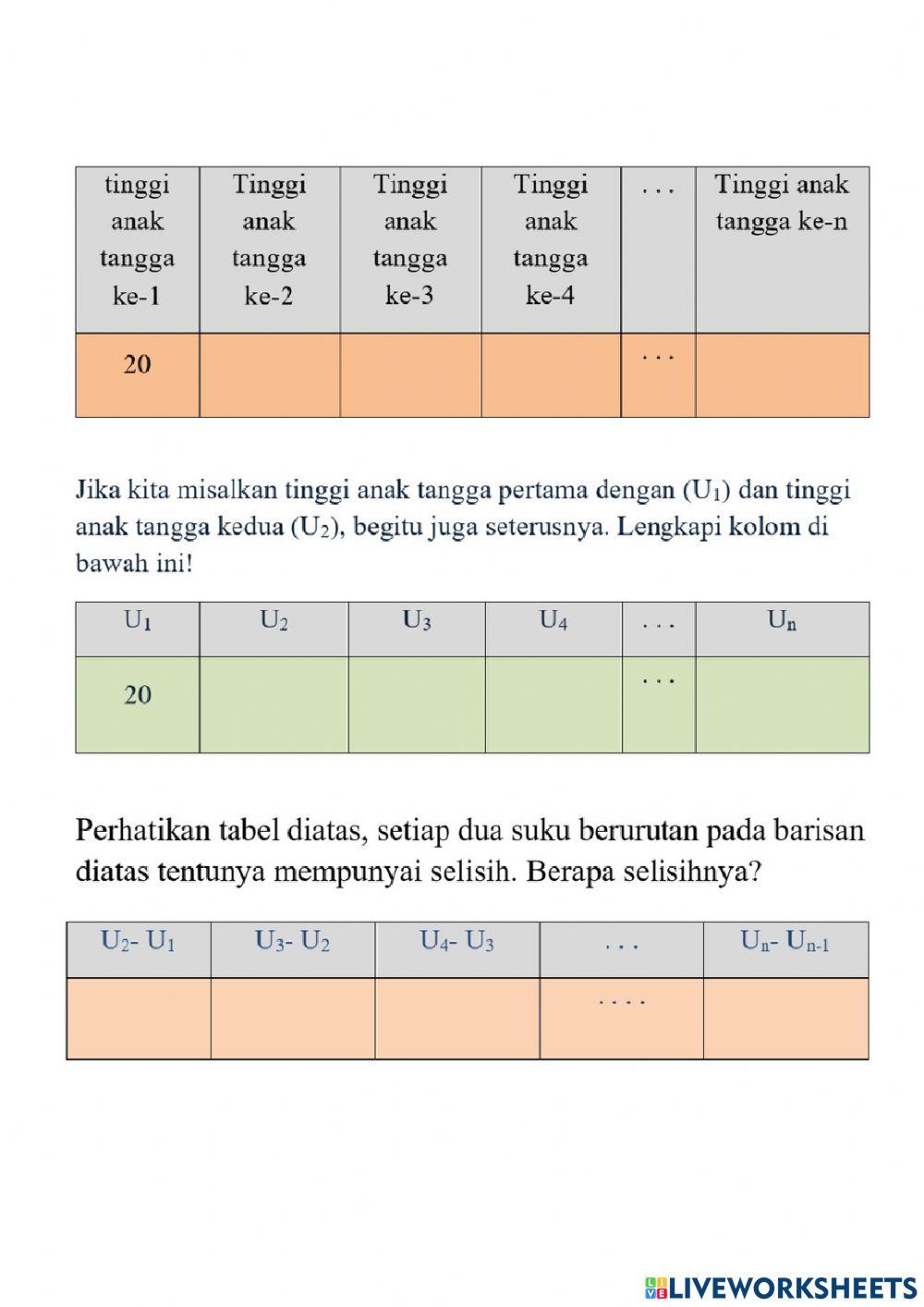 Barisan Aritmatika Per 2