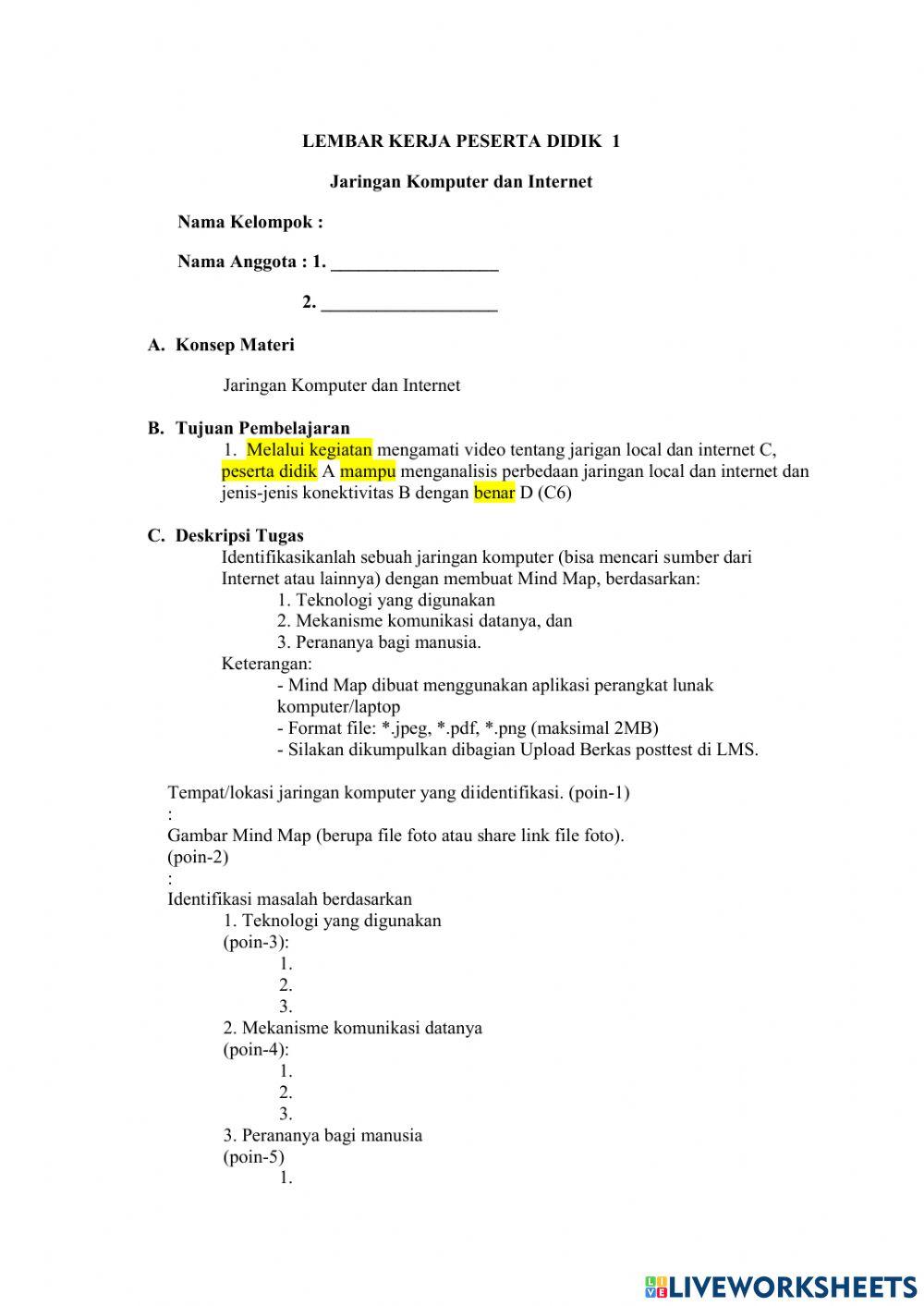 Jaringan Komputer dan Internet