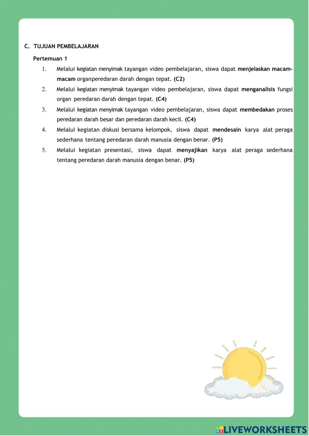 LKPD Sistem Peredaran Darah Manusia