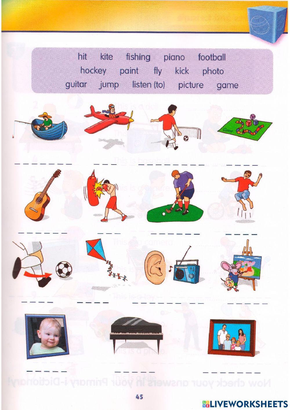 Idict 1 - Unit 8 - Lesson 7 - Worksheet