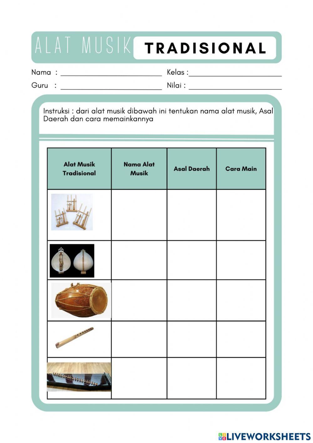 Alat musik tradisional