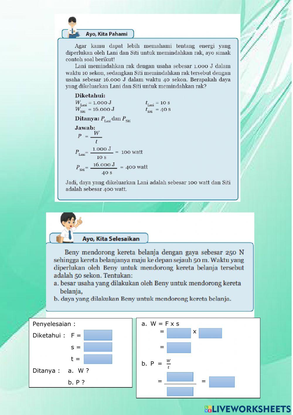 LKPD Usaha dan Pesawat Sederhana