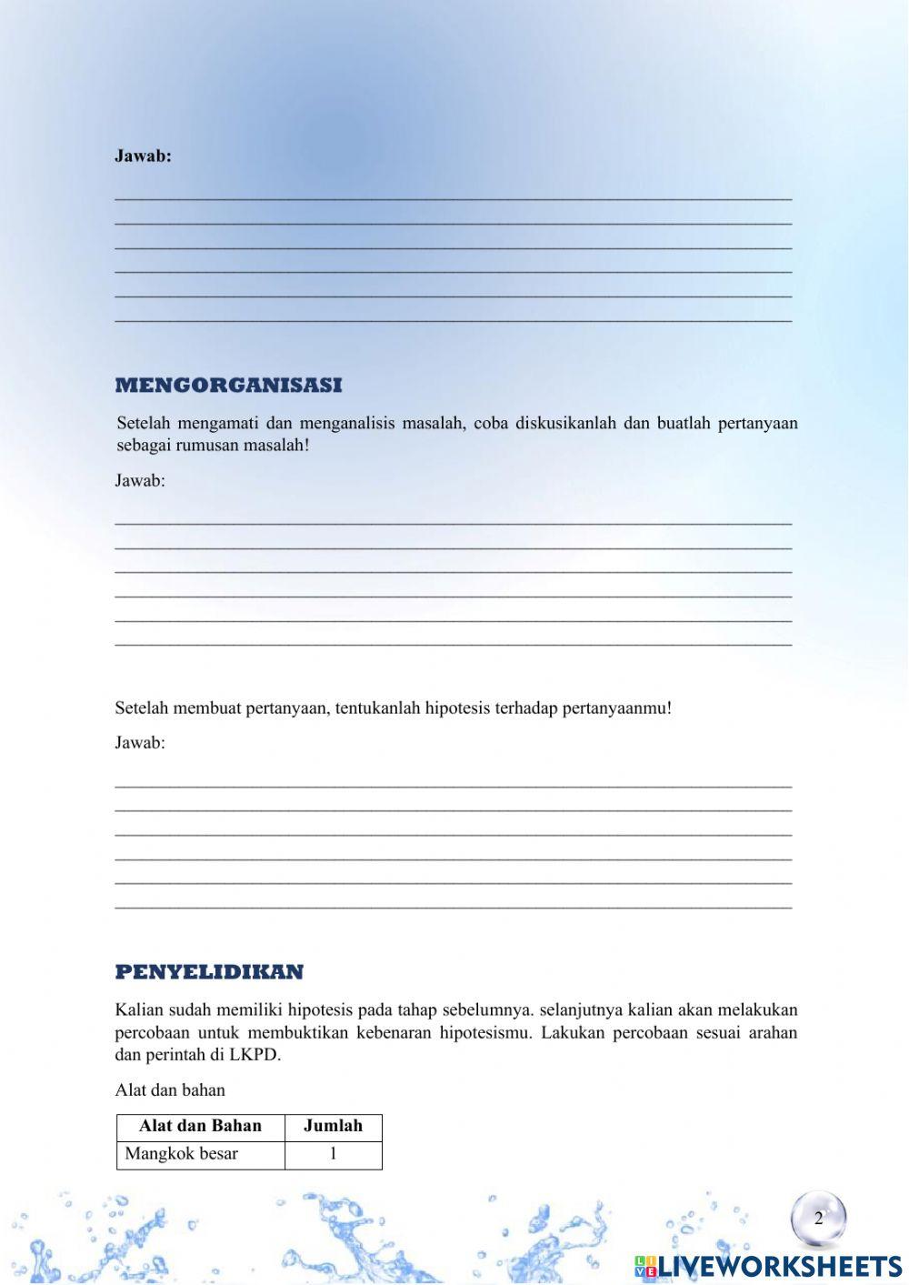 Gaya Tegangan Permukaan