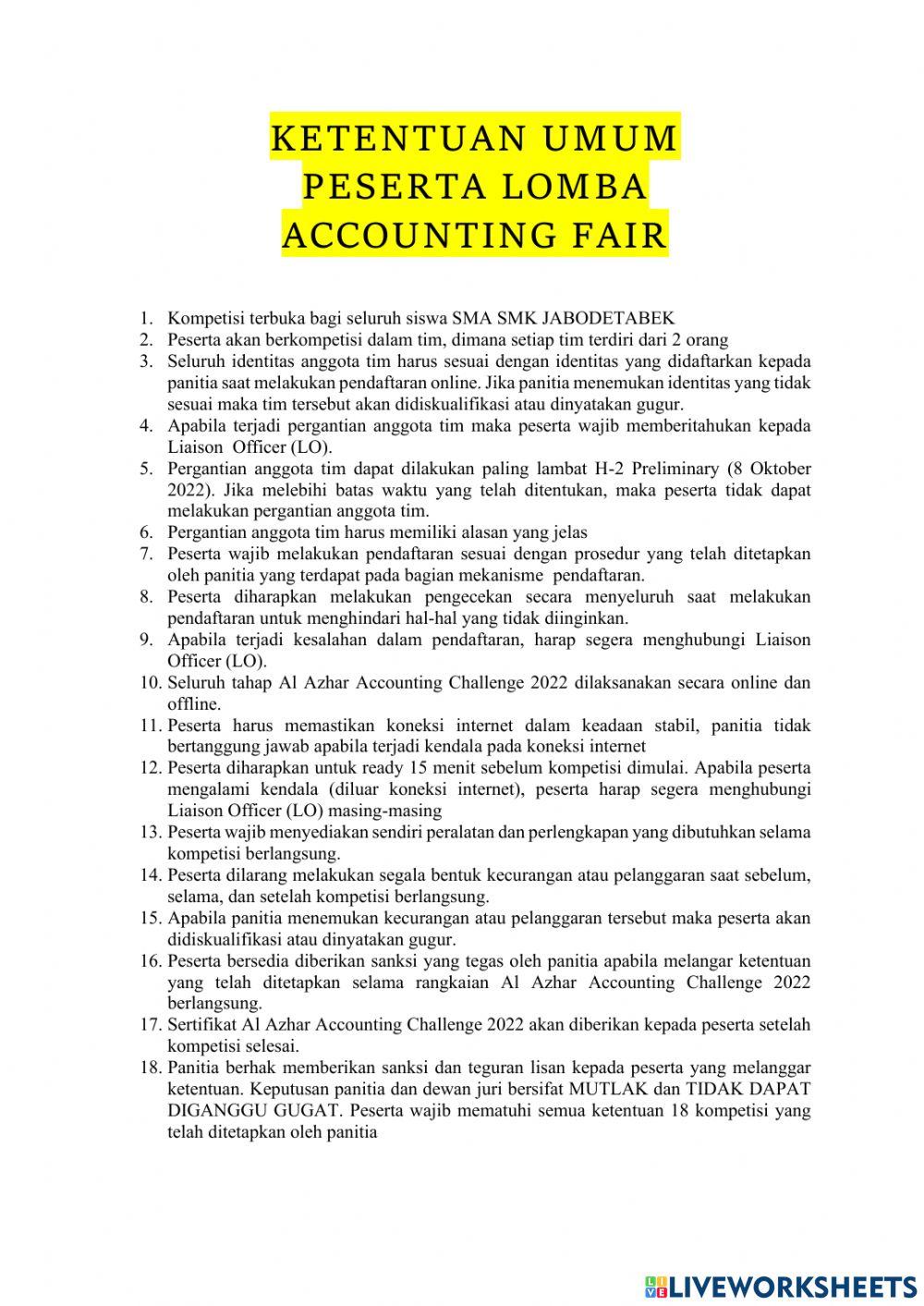 Preliminary sesi 2 accountingfair