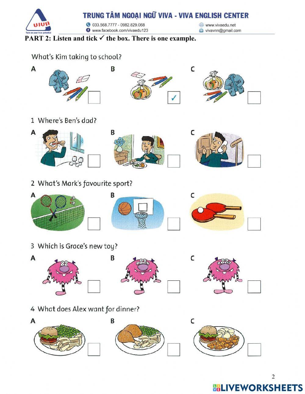 Idict 1 - Unit 8 - Lesson 11: Listening, reading and writing skill