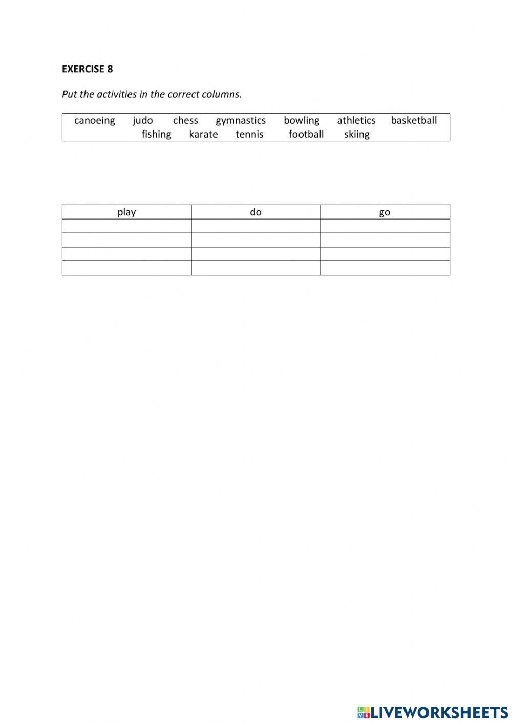 IE0, Unit 3, Listening and Speaking, Exercise 8