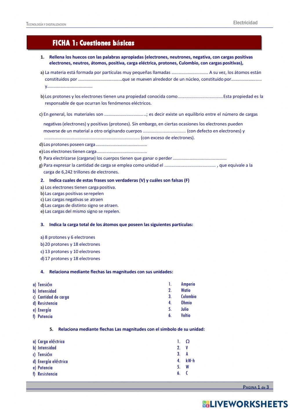 Fundamentos electricidad