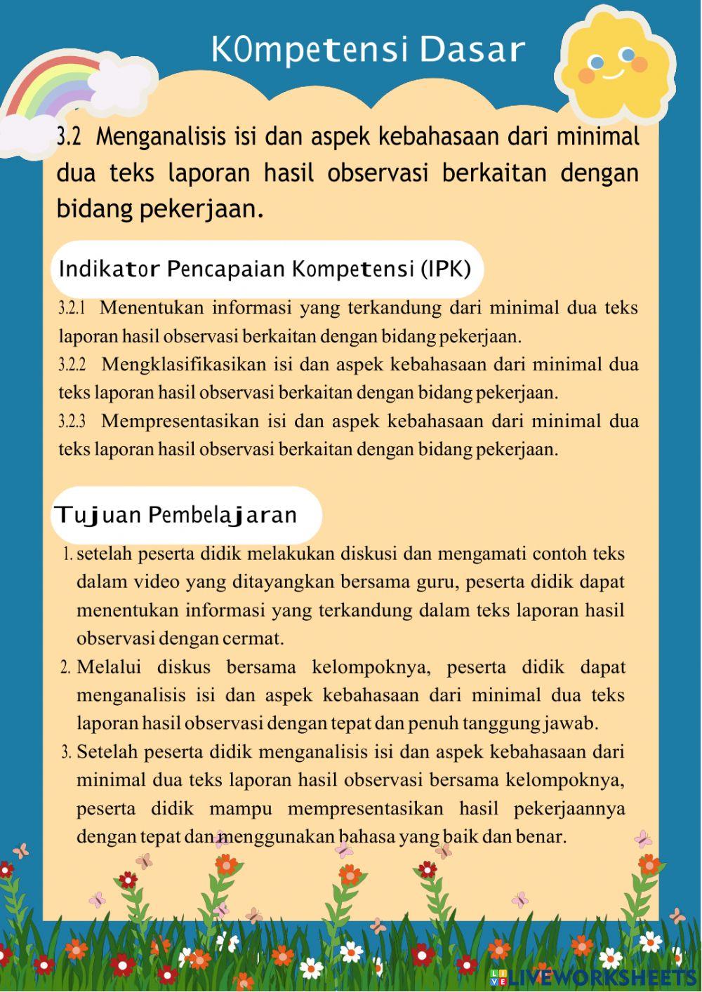 LKPD 2 Teks Laporan Hasil Observasi