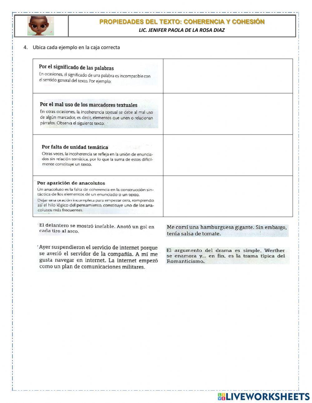 Coherencia y cohesión