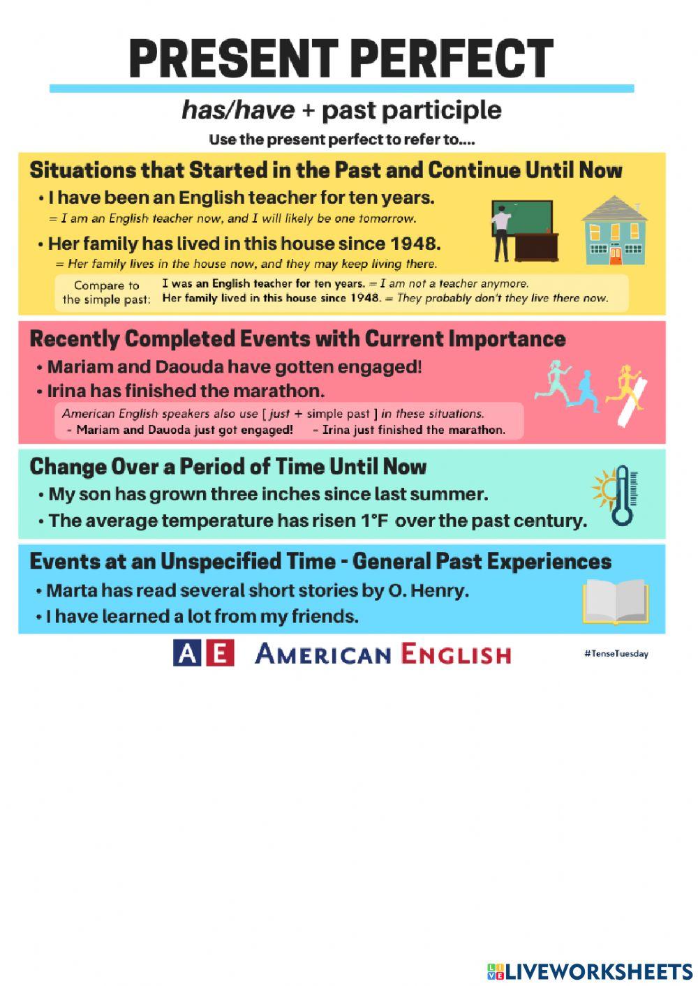 Present Perfect vs. Past Simple