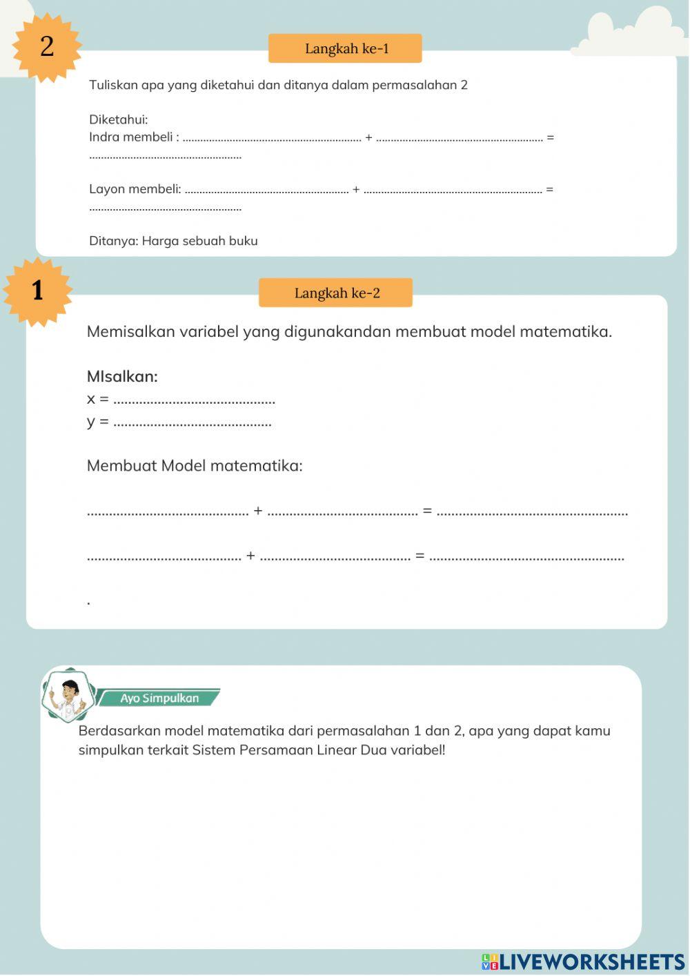 E-lkpd - pertemuan 1 spldv