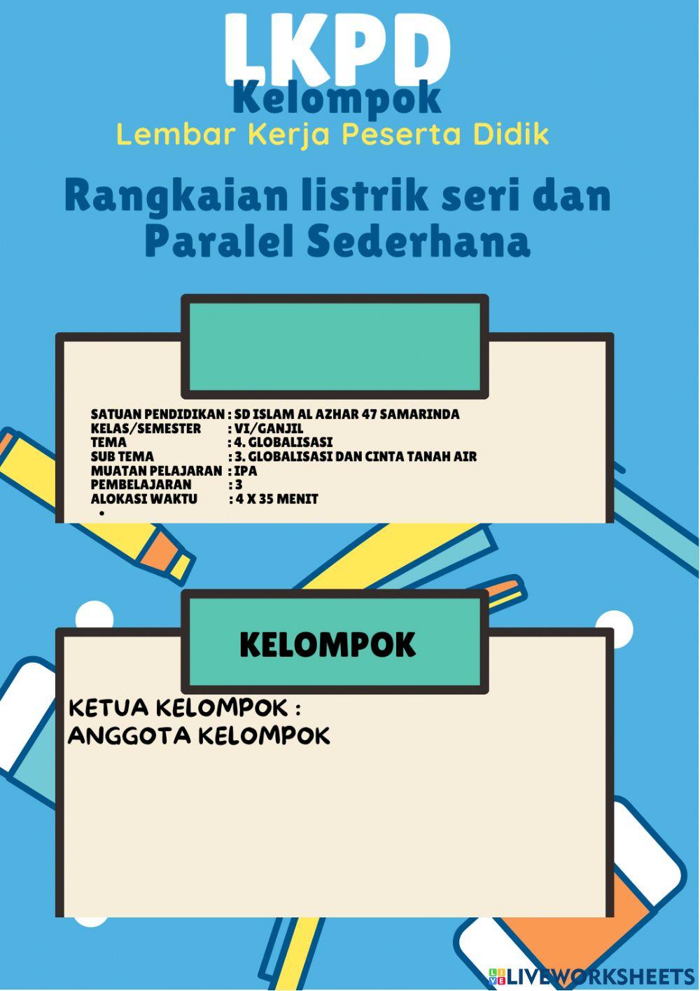 LKPD Kelompok Rangkaian Listrik Seri