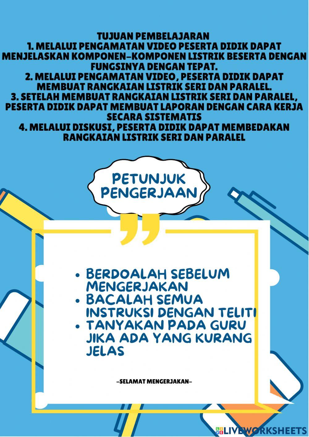 LKPD Kelompok Rangkaian Listrik Paralel