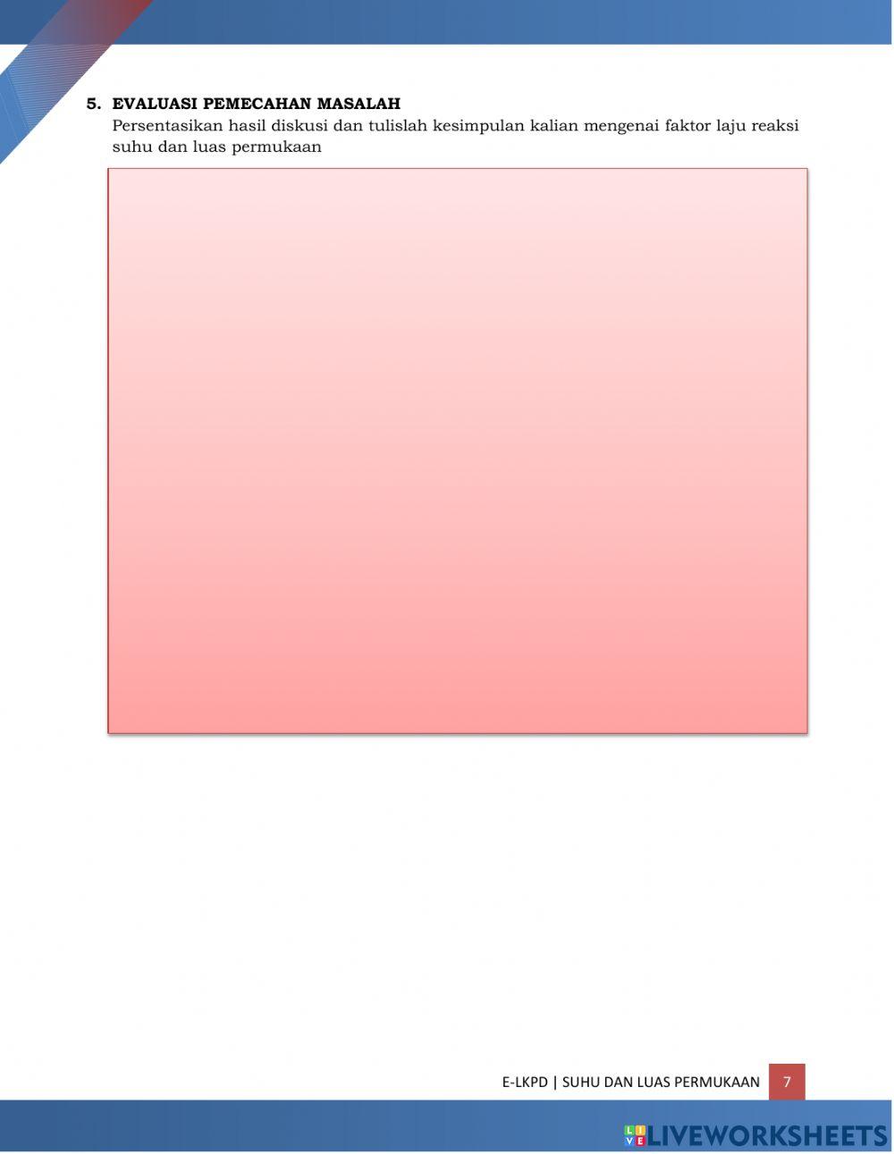 Suhu dan Luas Permukaan