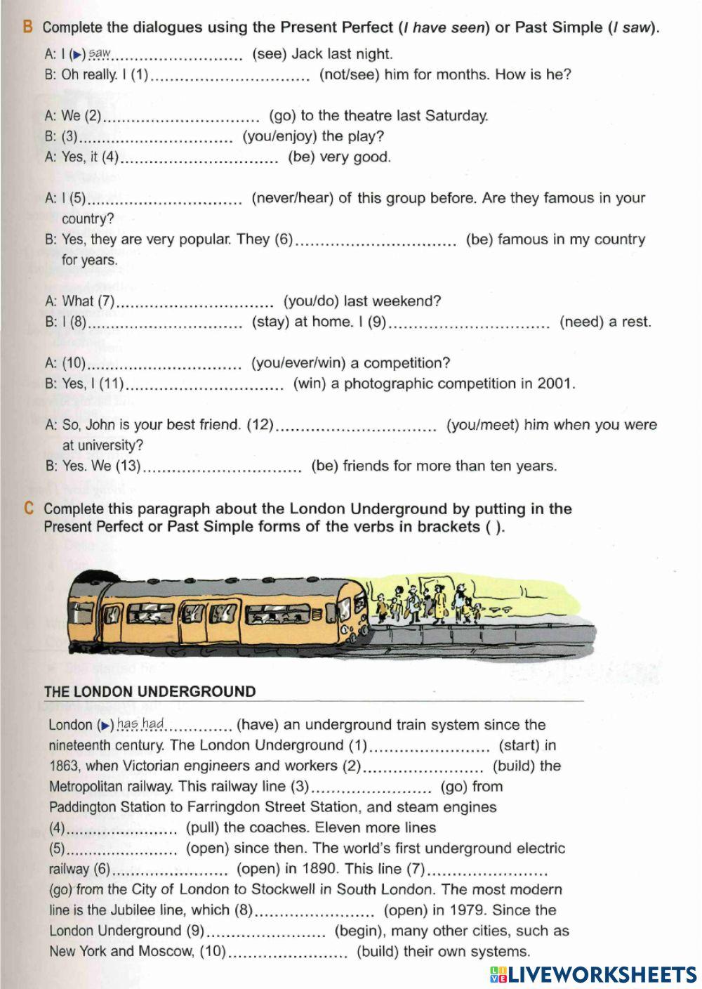 Basic Grammar-16 Present Perfect-Past Simple