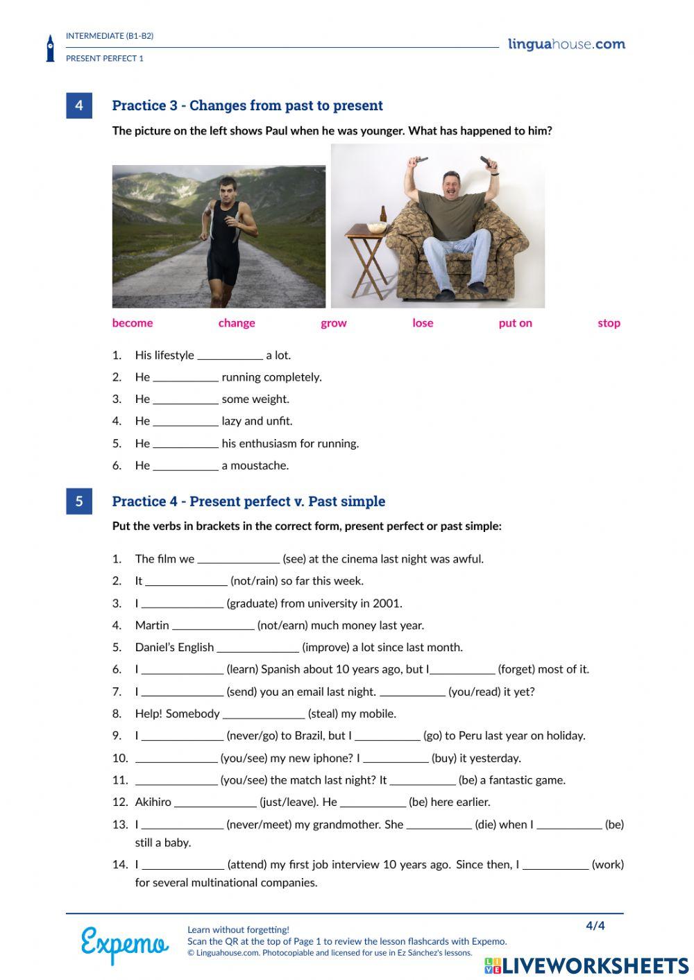 Present Perfect- Level 8
