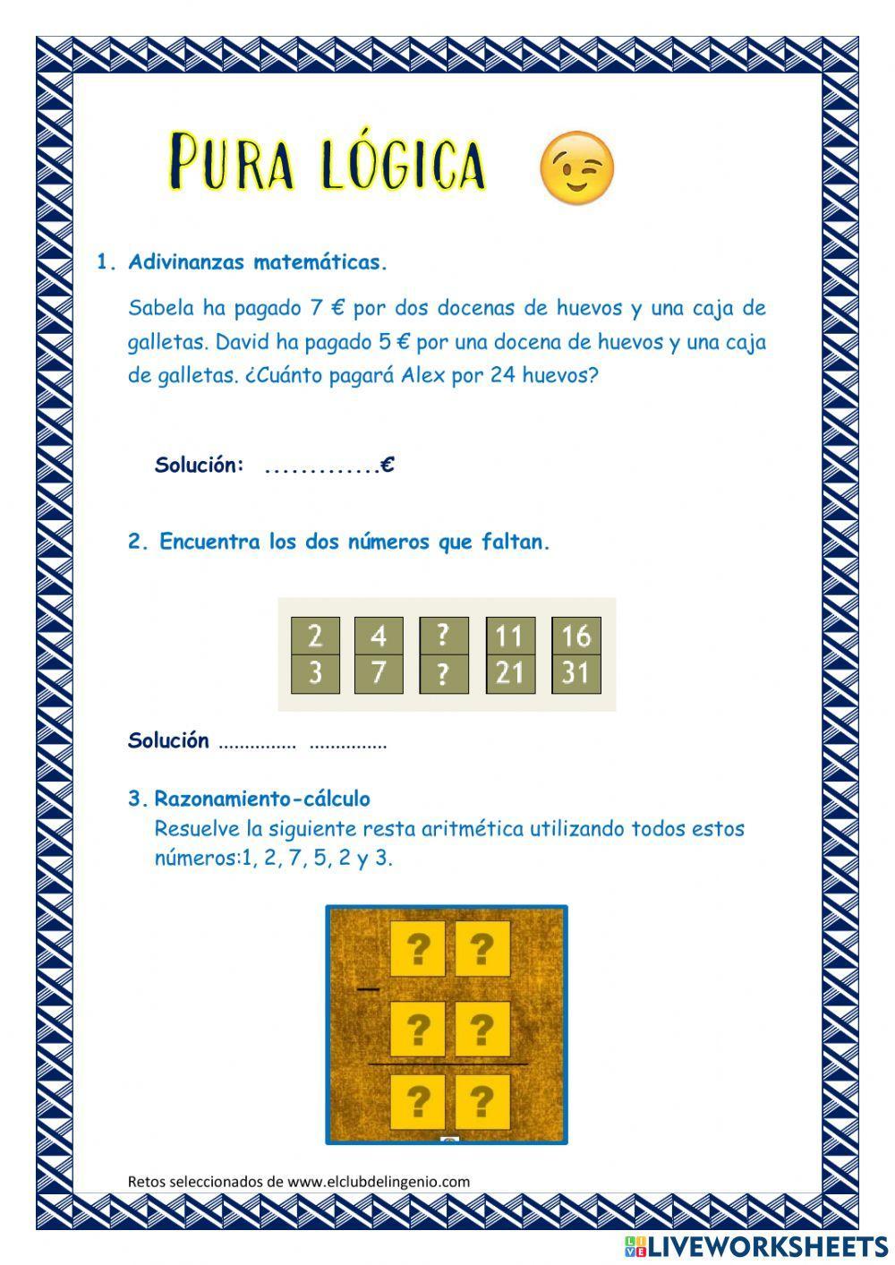 Retos matemáticos Retos matemáticos