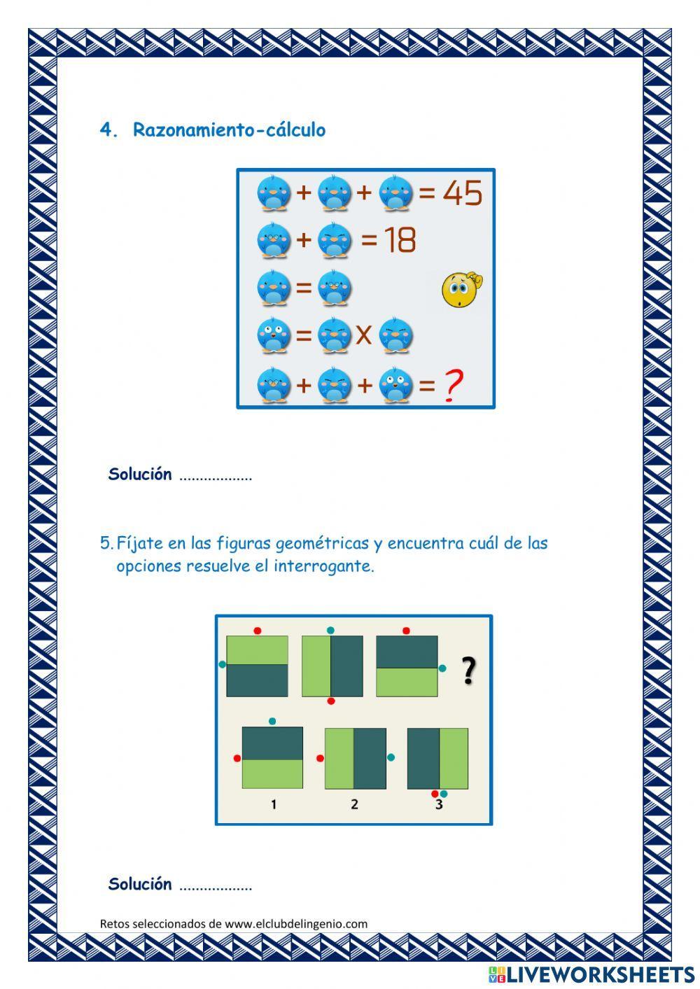Retos matemáticos Retos matemáticos