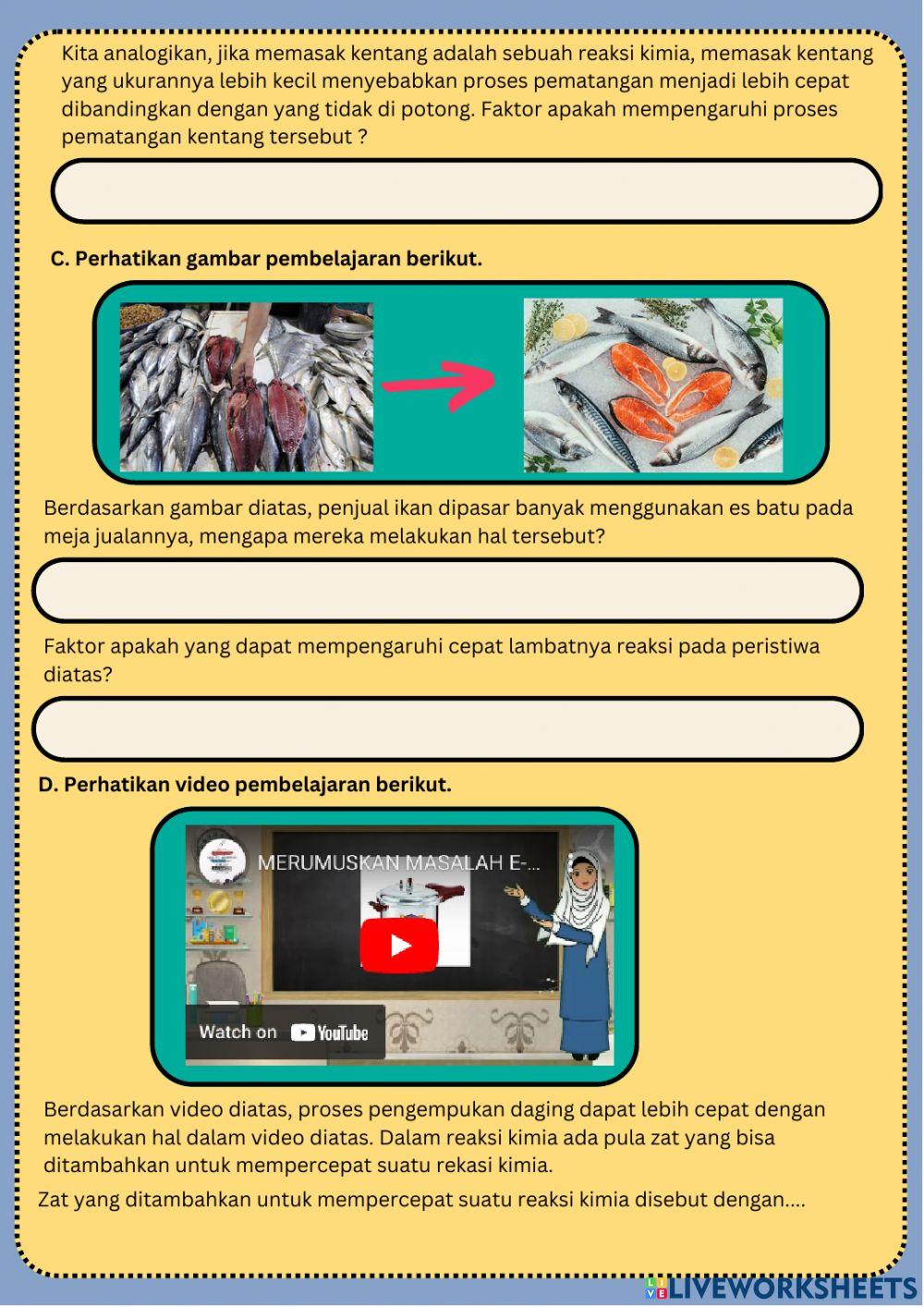 LKPD Faktor Pengaruh Laju Reaksi