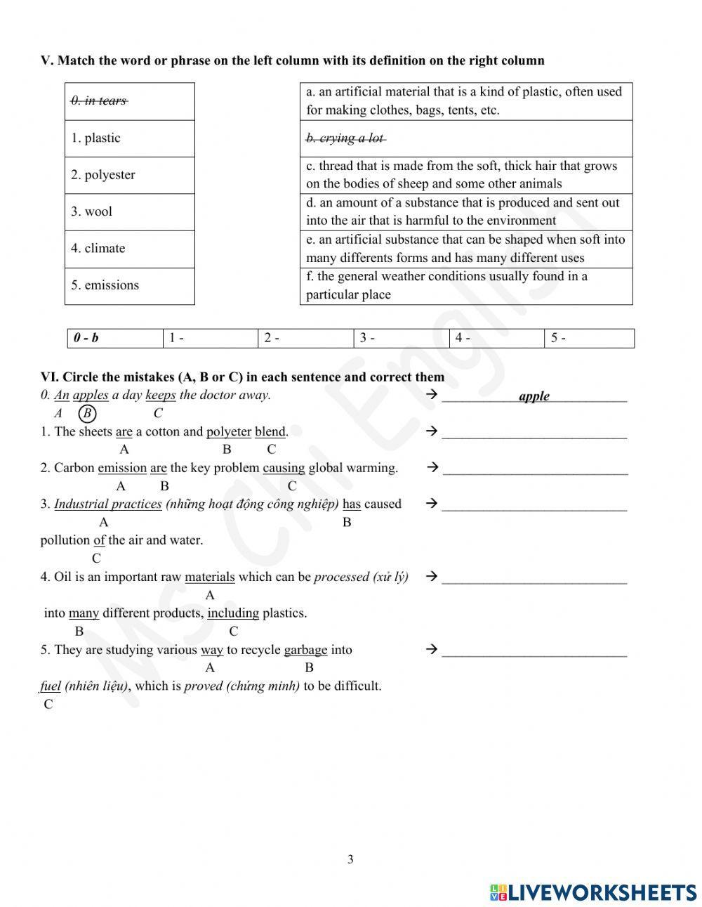 Foreign Teacher - S7 - Week 9 - U3 - Vocabulary 2