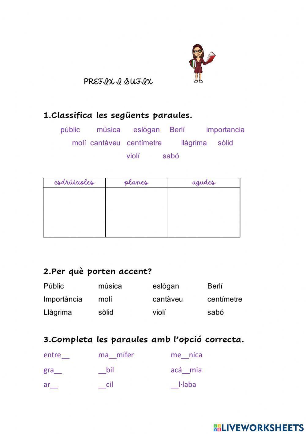 Accentuació de paraules