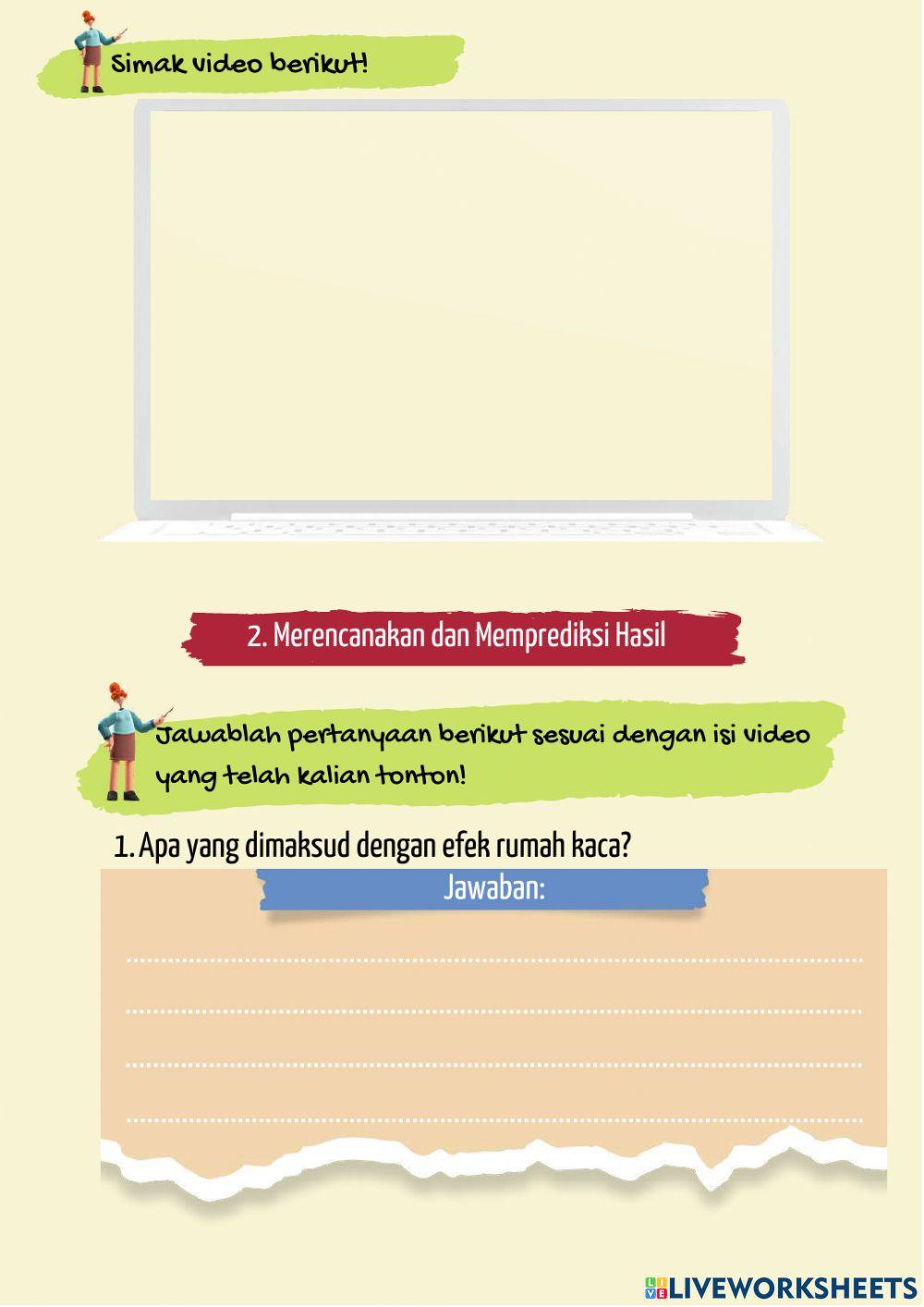 LKPD 1 - Pemodelan Efek Rumah Kaca