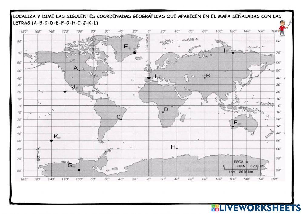 Coordenadas geográficas Coordenadas geográficas