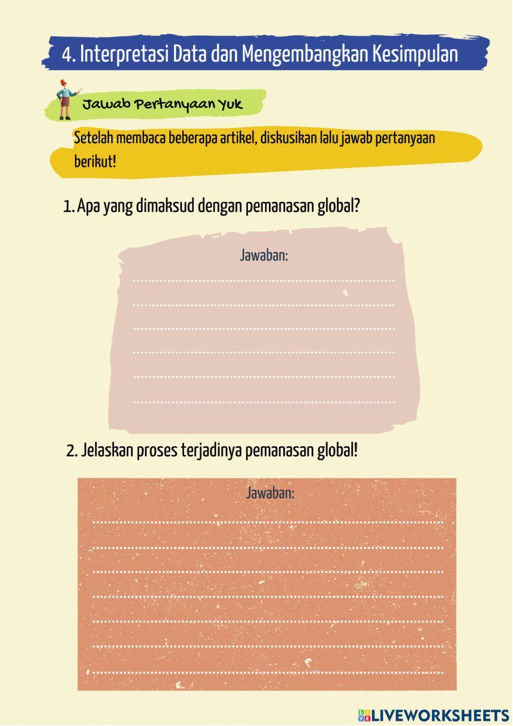 LKPD 2 - Studi Literasi -Definisi dan Penyebab Terjadinya Pemanasan Global